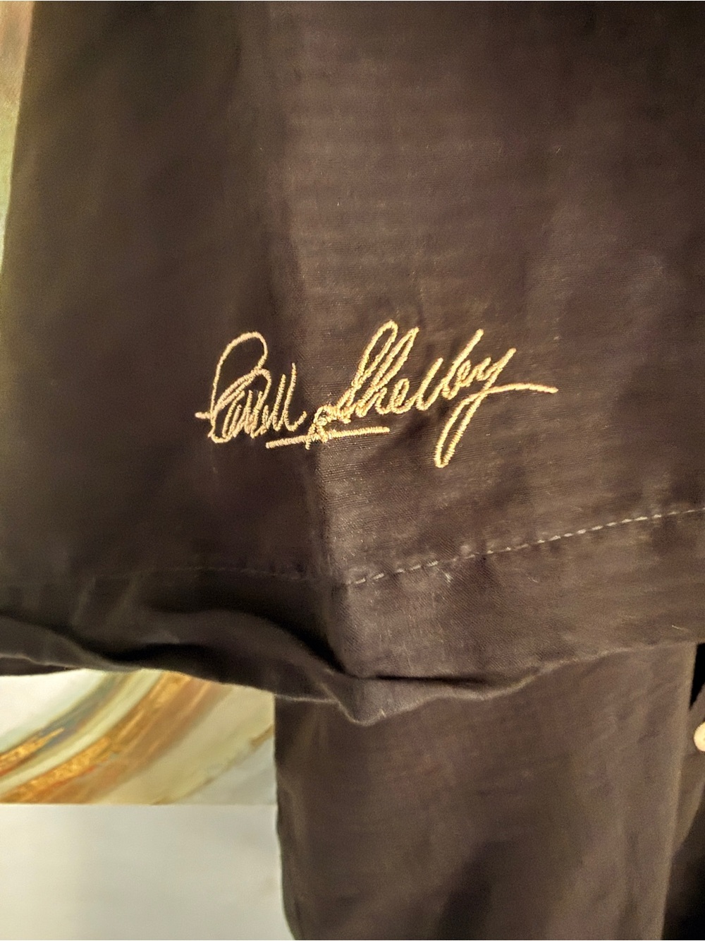 Shelby Camp Shirt- Black 4XL - Picture 4 of 4
